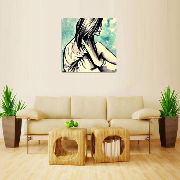 Alone Girl Wall Art