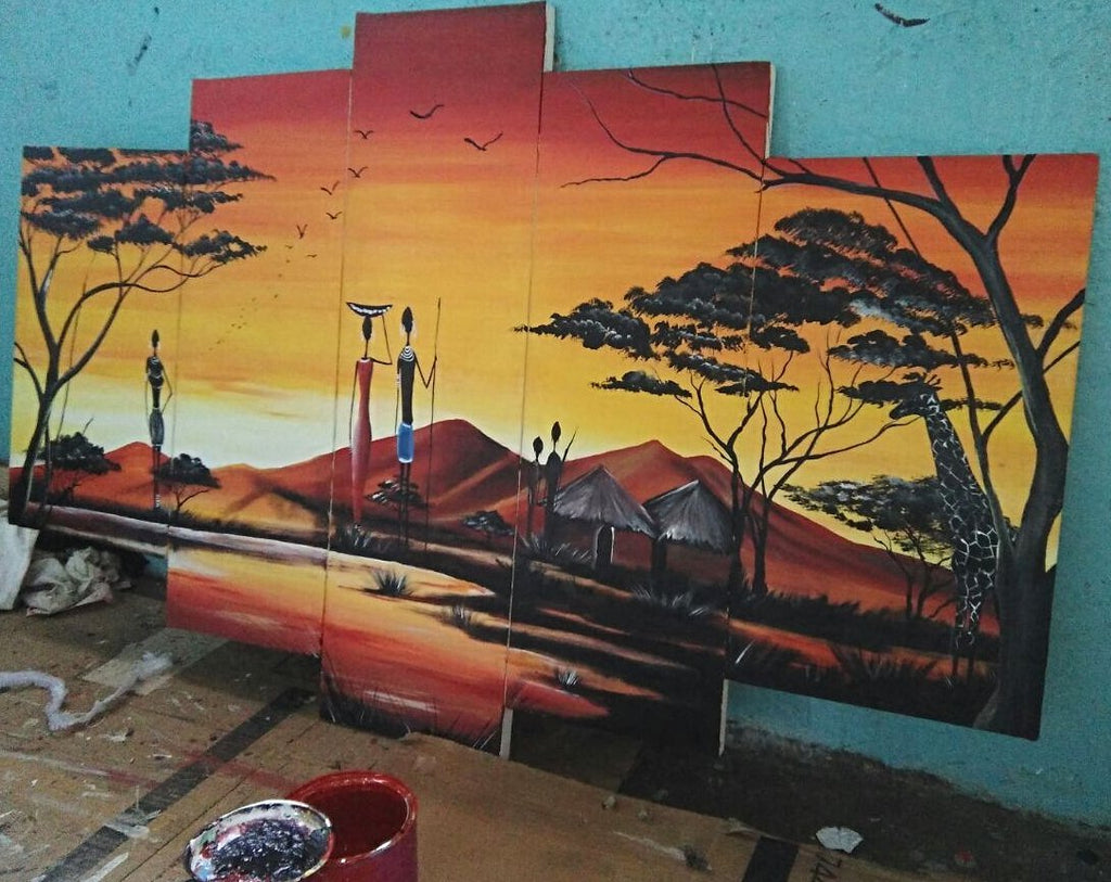 Hand Painted: Clan - WallArtKenya- Art Kenya