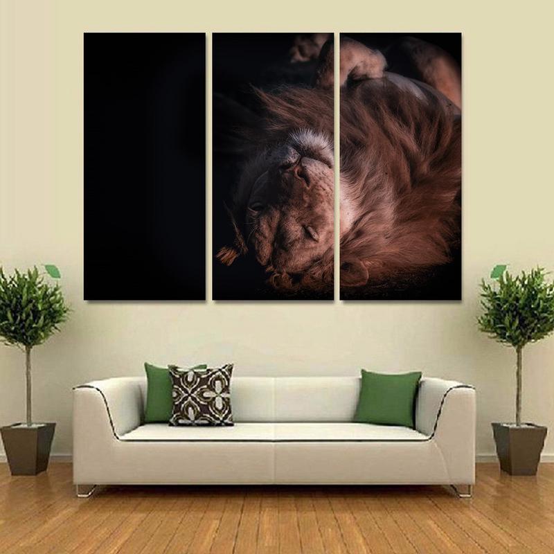 Lion Sleeping - WallArtKenya- Art Kenya