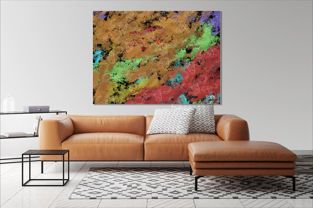 Digital Artist: Buffalo Stampede - WallArtKenya- Art Kenya