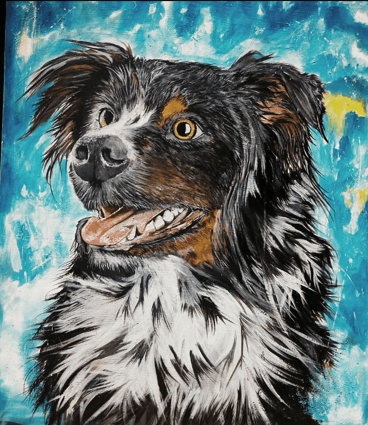 Hand Painted: Best Friend - WallArtKenya- Art Kenya