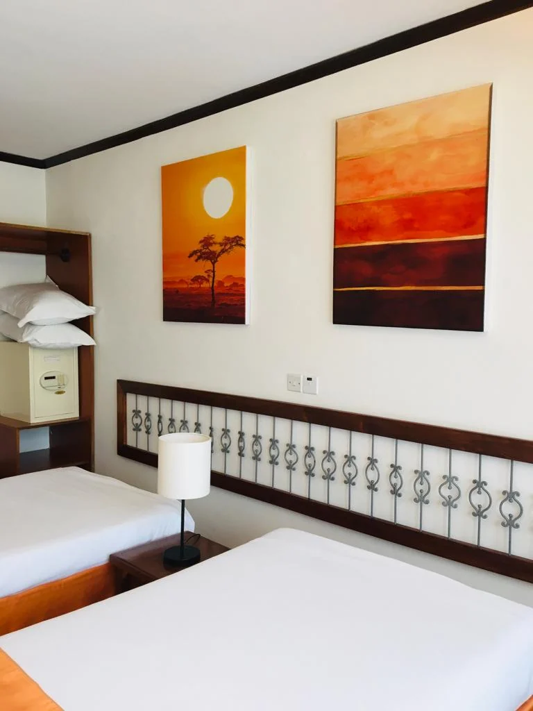 Artwork installation at Hotel Boulevard, view 5