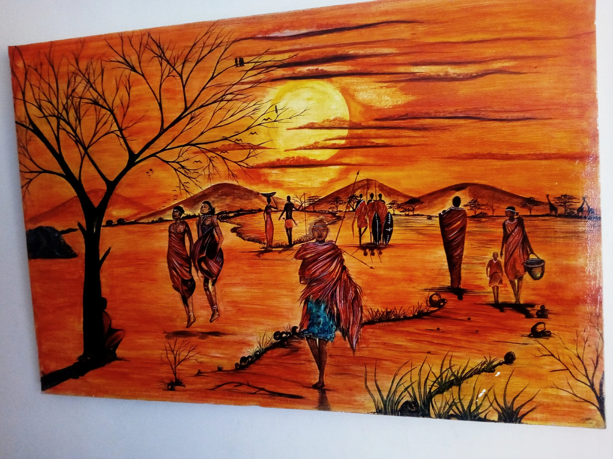 Hand Painted: African Evening Sun