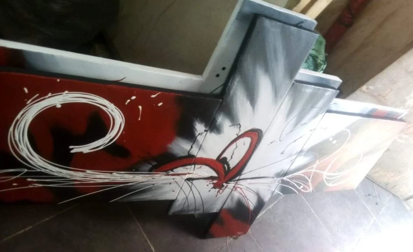 Hand Painted: Abstract White Lily
