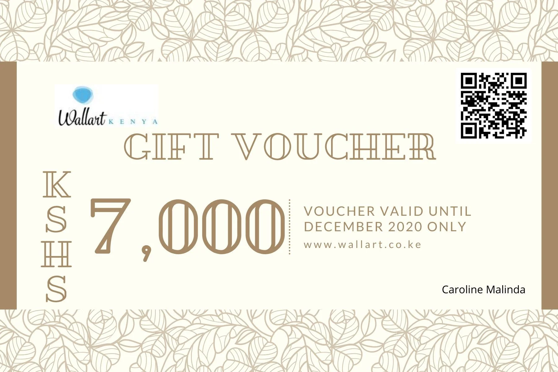 Gift Vouchers- Kshs 7,000