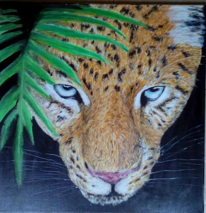 Hand Painted: Sinister Leopard