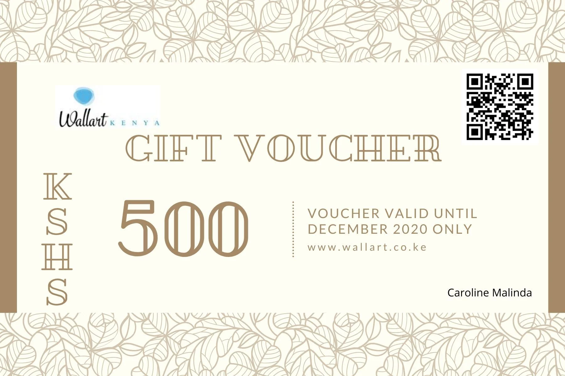 Gift Vouchers- Kshs 500